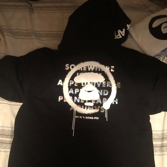 Aape Universe Hoodie sz XL - Picture 3 of 5